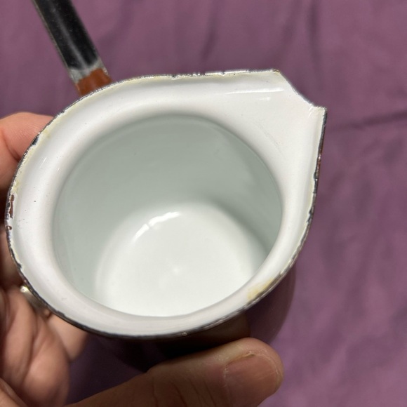 jezve or ibrik, used for making Turkish coffee - enamel coated metal - Picture 11 of 11